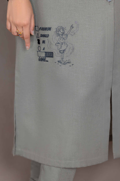 Nishat Linen - 2 Piece - Basic Suit - KPW23-08