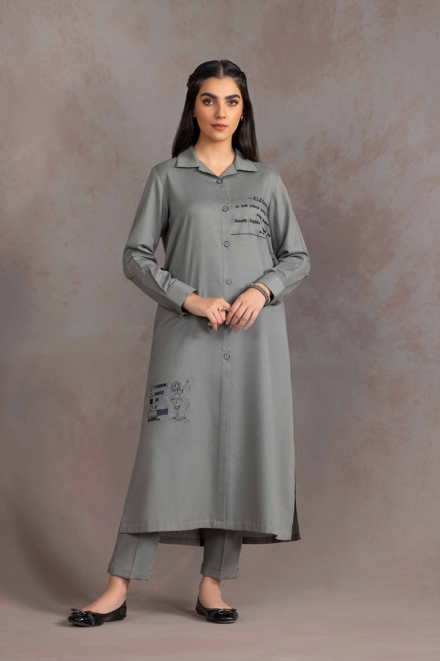 Nishat Linen - 2 Piece - Basic Suit - KPW23-08