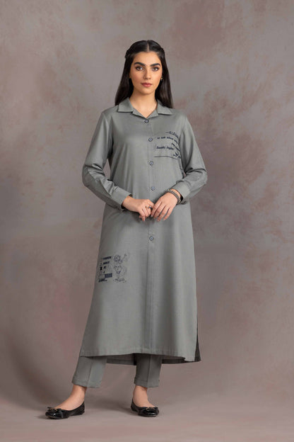 Nishat Linen - 2 Piece - Basic Suit - KPW23-08