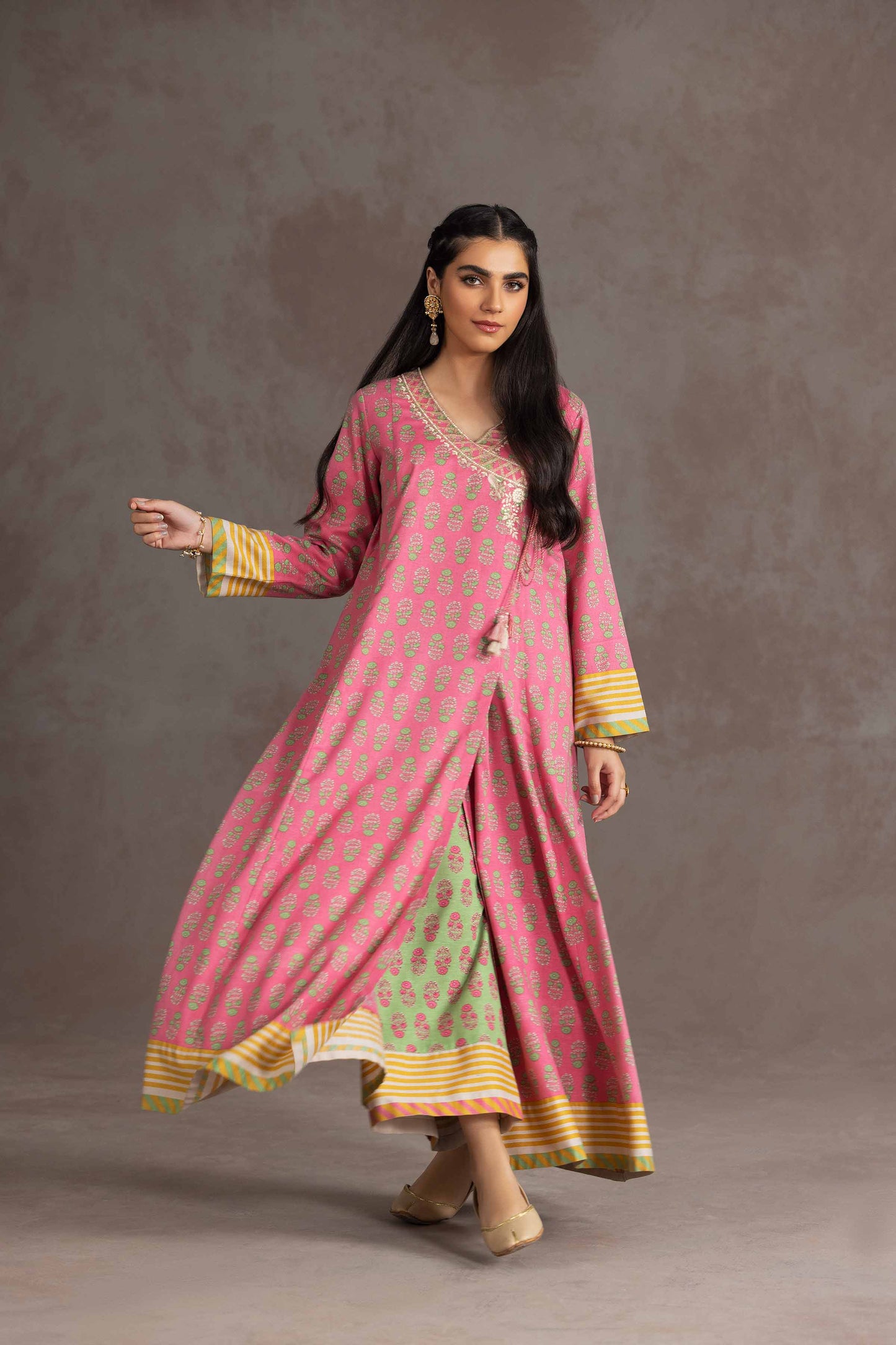 Nishat Linen - 2 Piece - Printed Embroidered Suit - KPW23-09