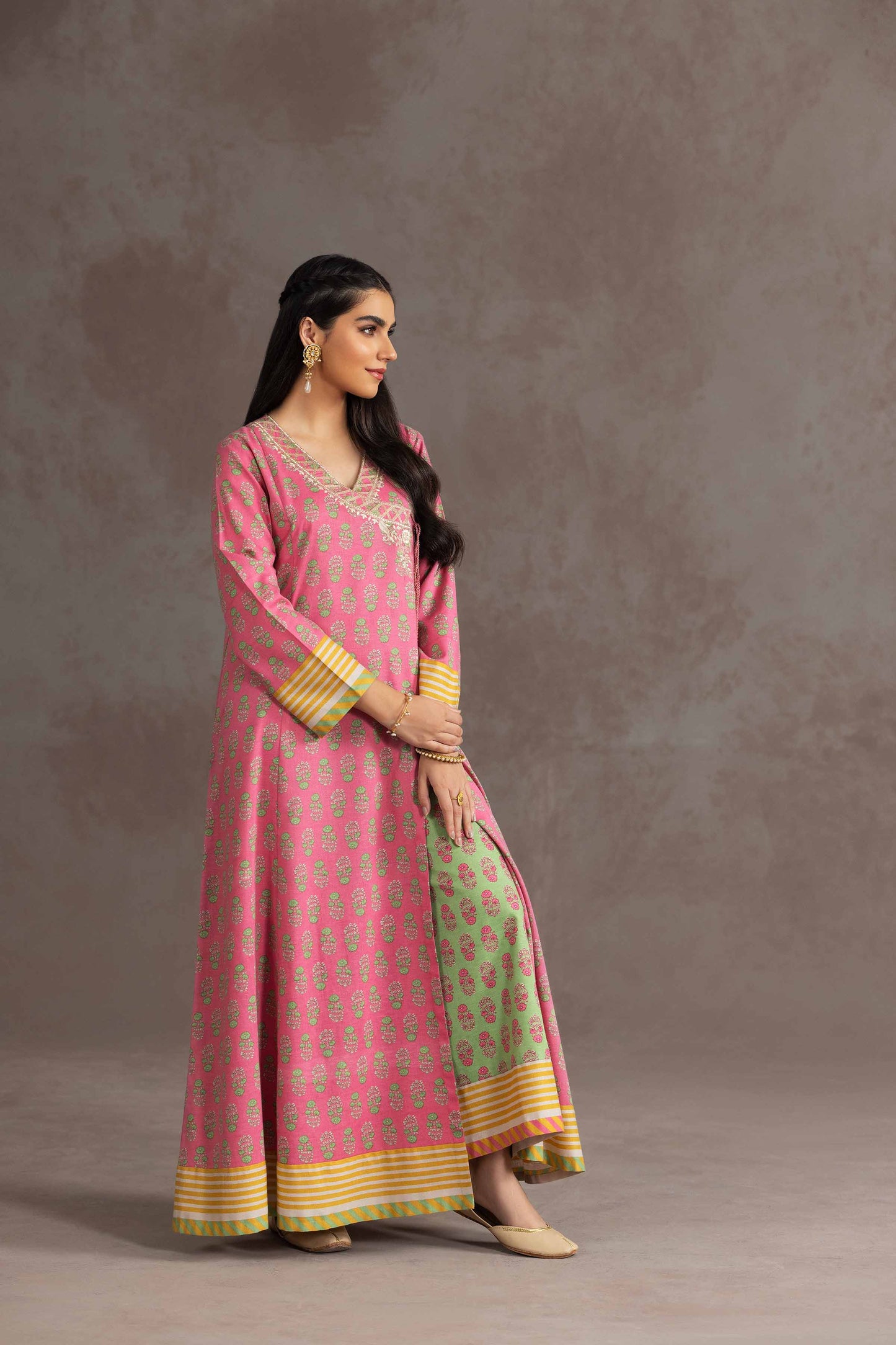 Nishat Linen - 2 Piece - Printed Embroidered Suit - KPW23-09