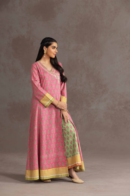 Nishat Linen - 2 Piece - Printed Embroidered Suit - KPW23-09