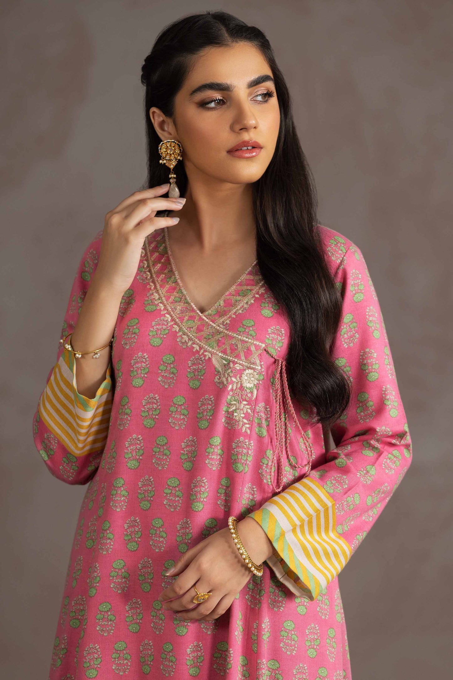 Nishat Linen - 2 Piece - Printed Embroidered Suit - KPW23-09