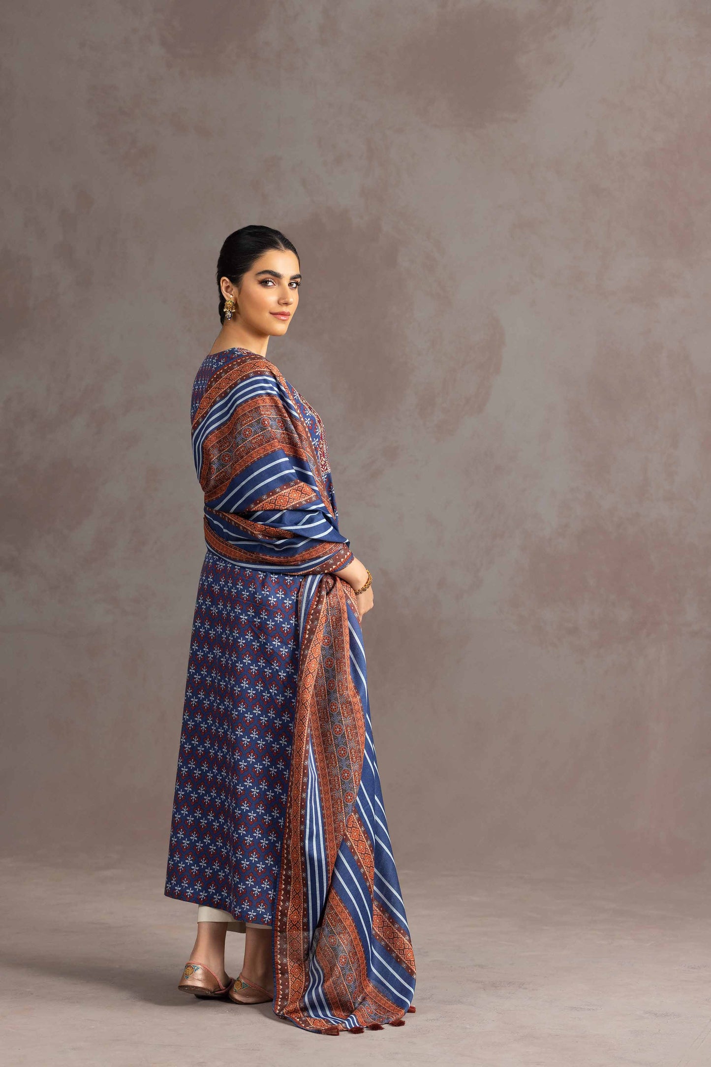 Nishat Linen - 2 Piece - Printed Embroidered Suit - KPW23-13