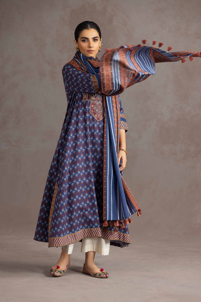 Nishat Linen - 2 Piece - Printed Embroidered Suit - KPW23-13