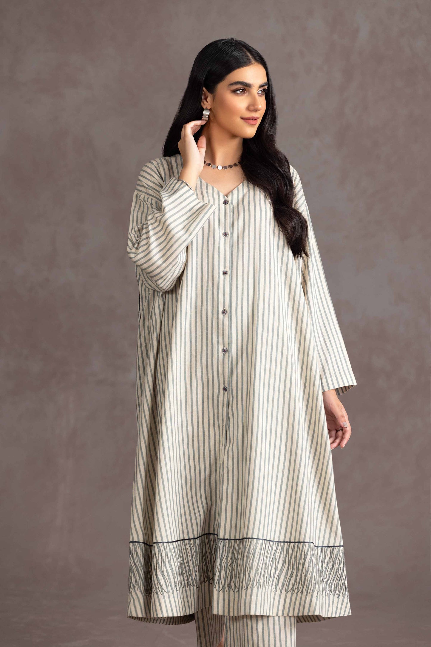 Nishat Linen - 2 Piece - Embroidered Suit - KPW23-14