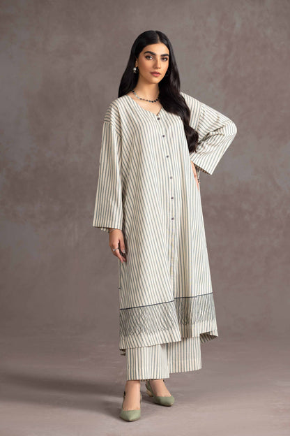 Nishat Linen - 2 Piece - Embroidered Suit - KPW23-14