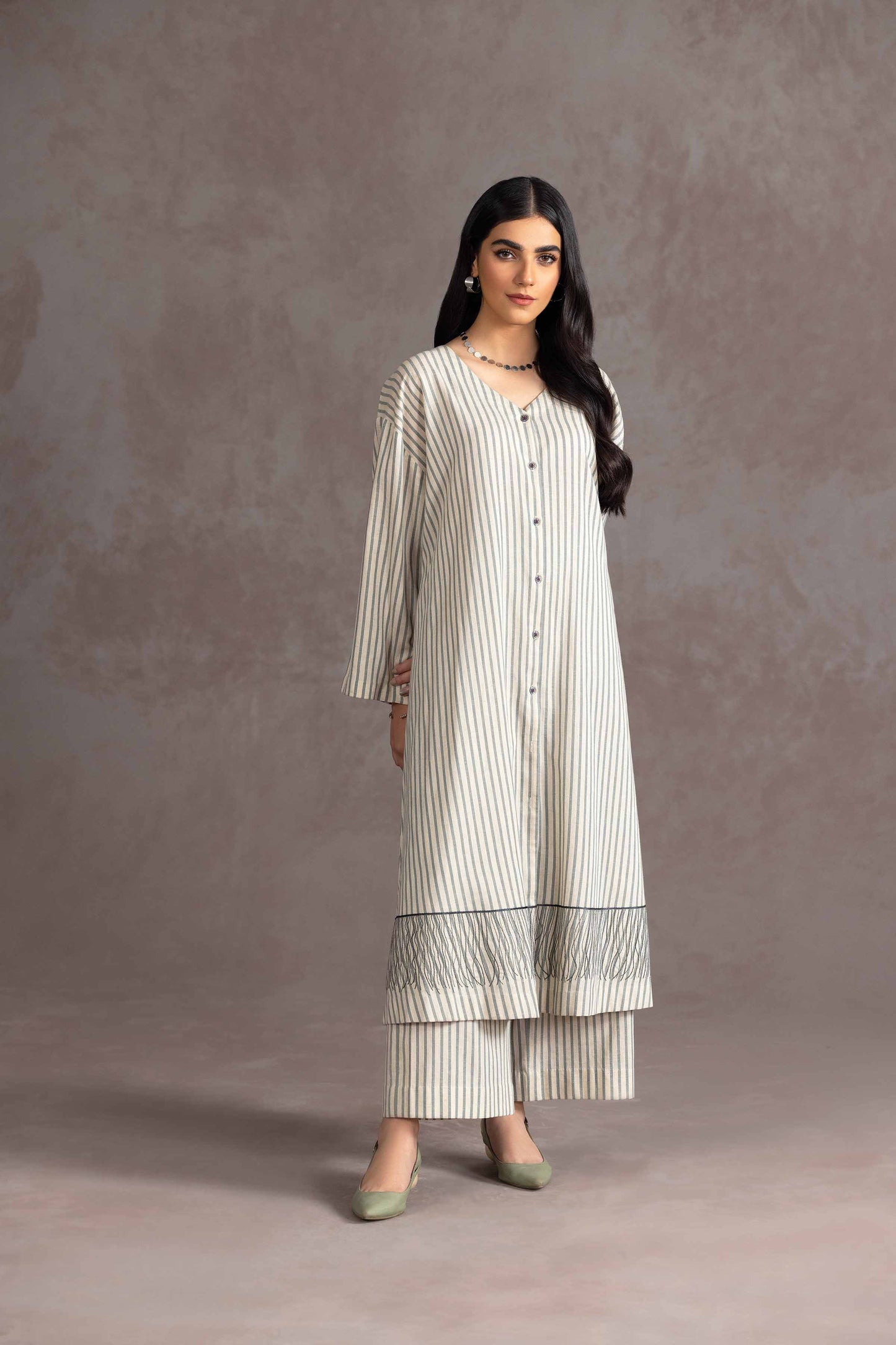 Nishat Linen - 2 Piece - Embroidered Suit - KPW23-14