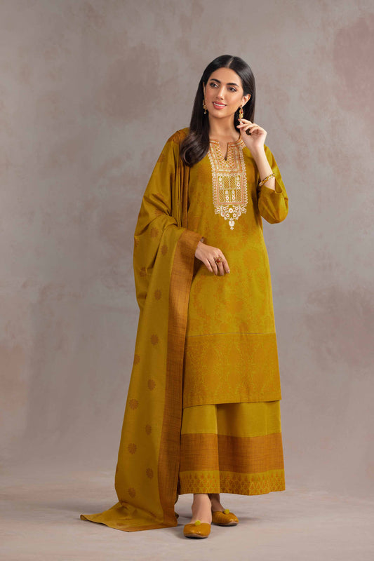 Nishat Linen - 3 Piece - Printed Embroidered Suit - KPW23-15