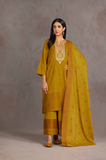Nishat Linen - 3 Piece - Printed Embroidered Suit - KPW23-15