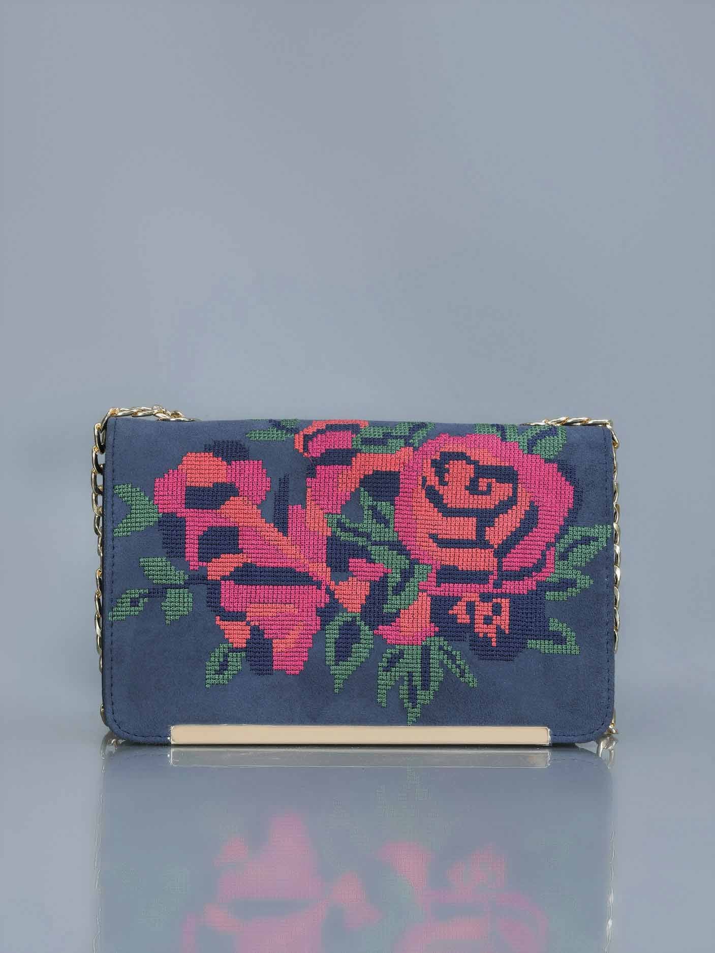 Limelight - Floral Embroidered Handbag