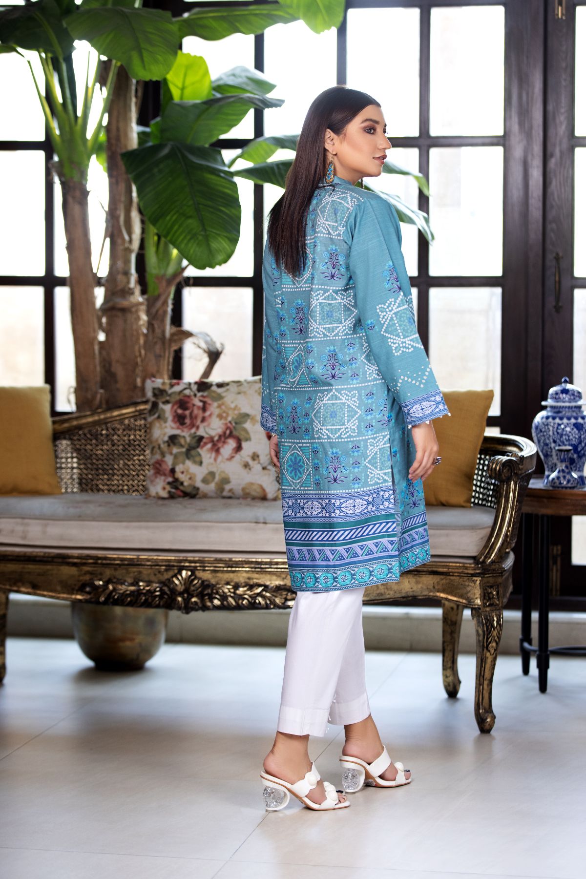 Khaddar Printed Shirt - LDS 702