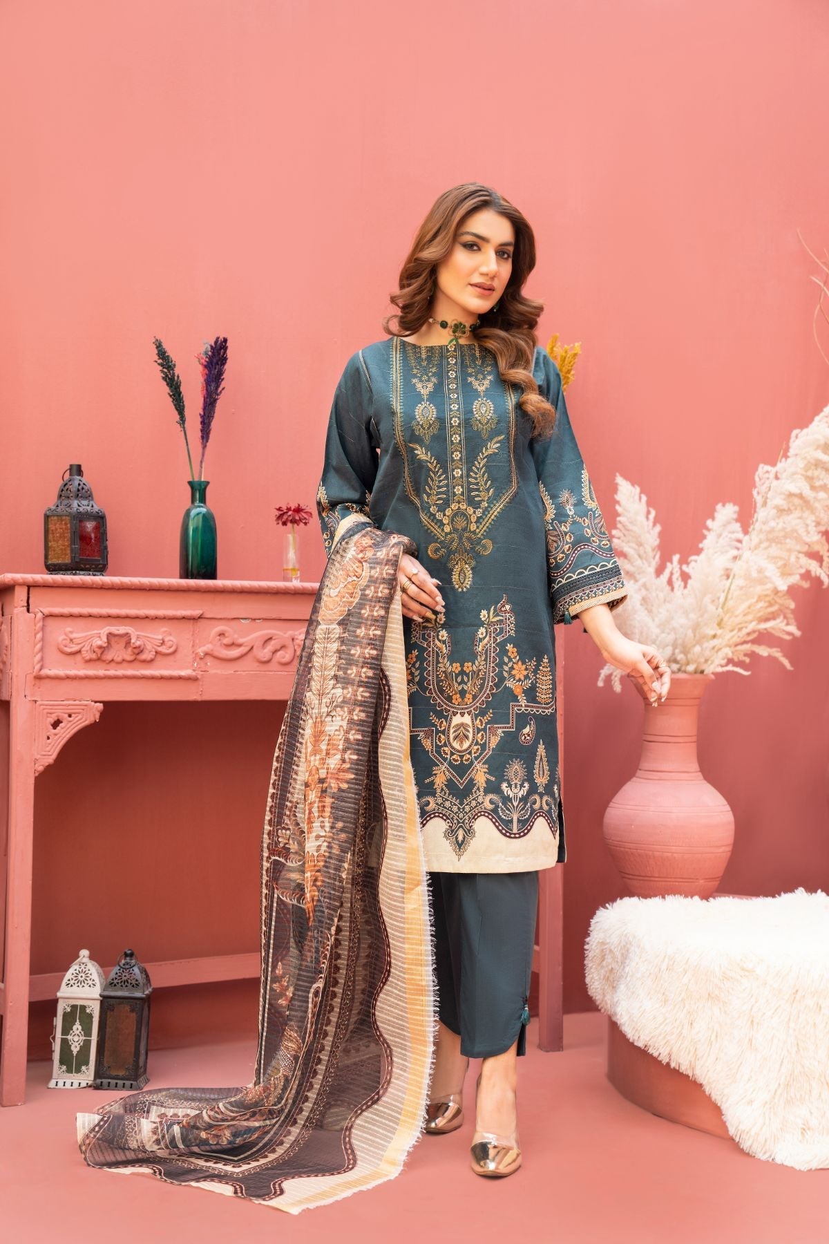 3PC Zari suit - LDS 777