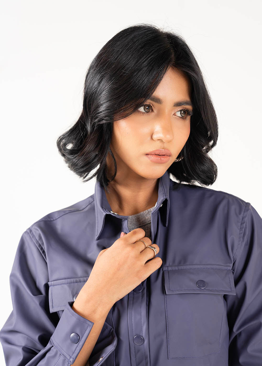 Dyed Leather Shirt