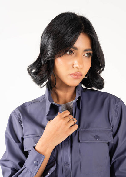 Dyed Leather Shirt