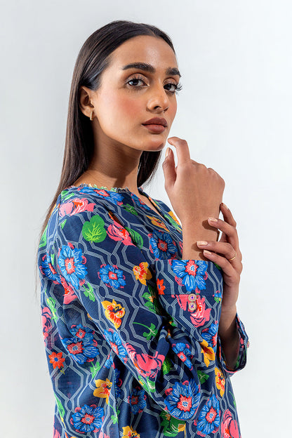 Beechtree - PRINTED SLUB KHADDAR SHIRT (PRET)