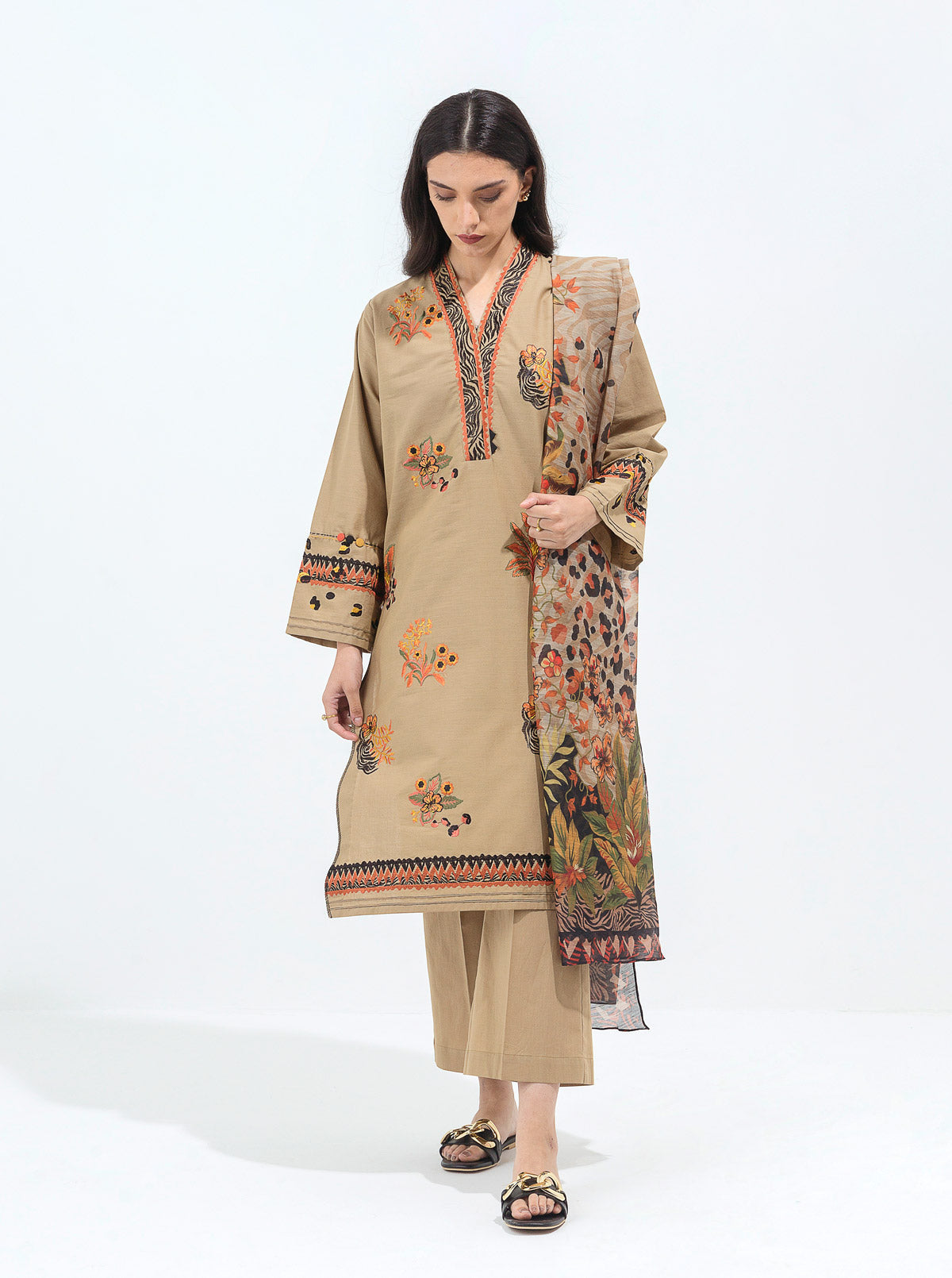 Beechtree - Antique Hues-Embroidered-2P