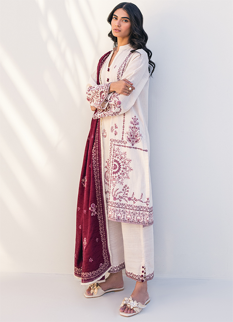 3 PC Embroidered Suit