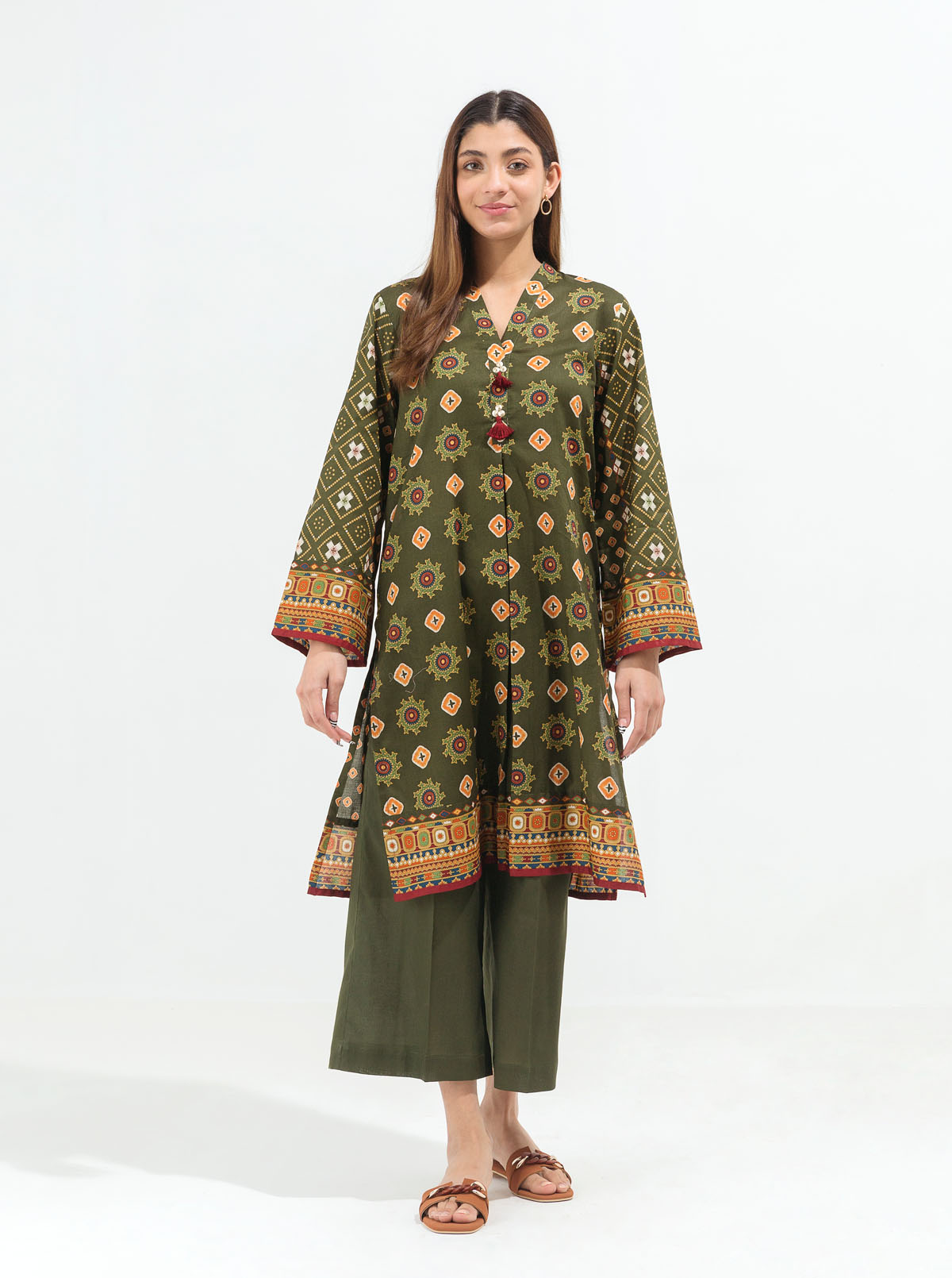 Beechtree - Antique Ivy-Printed-2P (UNSTITCHED)