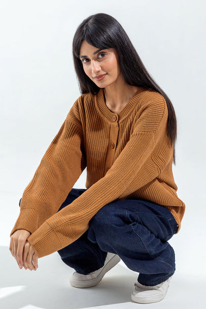 Beechtree - Knitted Crew Neck Cardigan