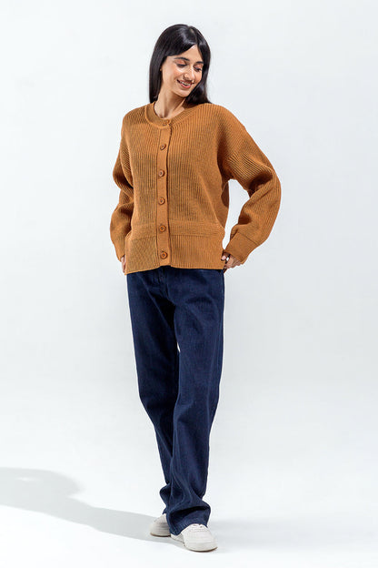 Beechtree - Knitted Crew Neck Cardigan