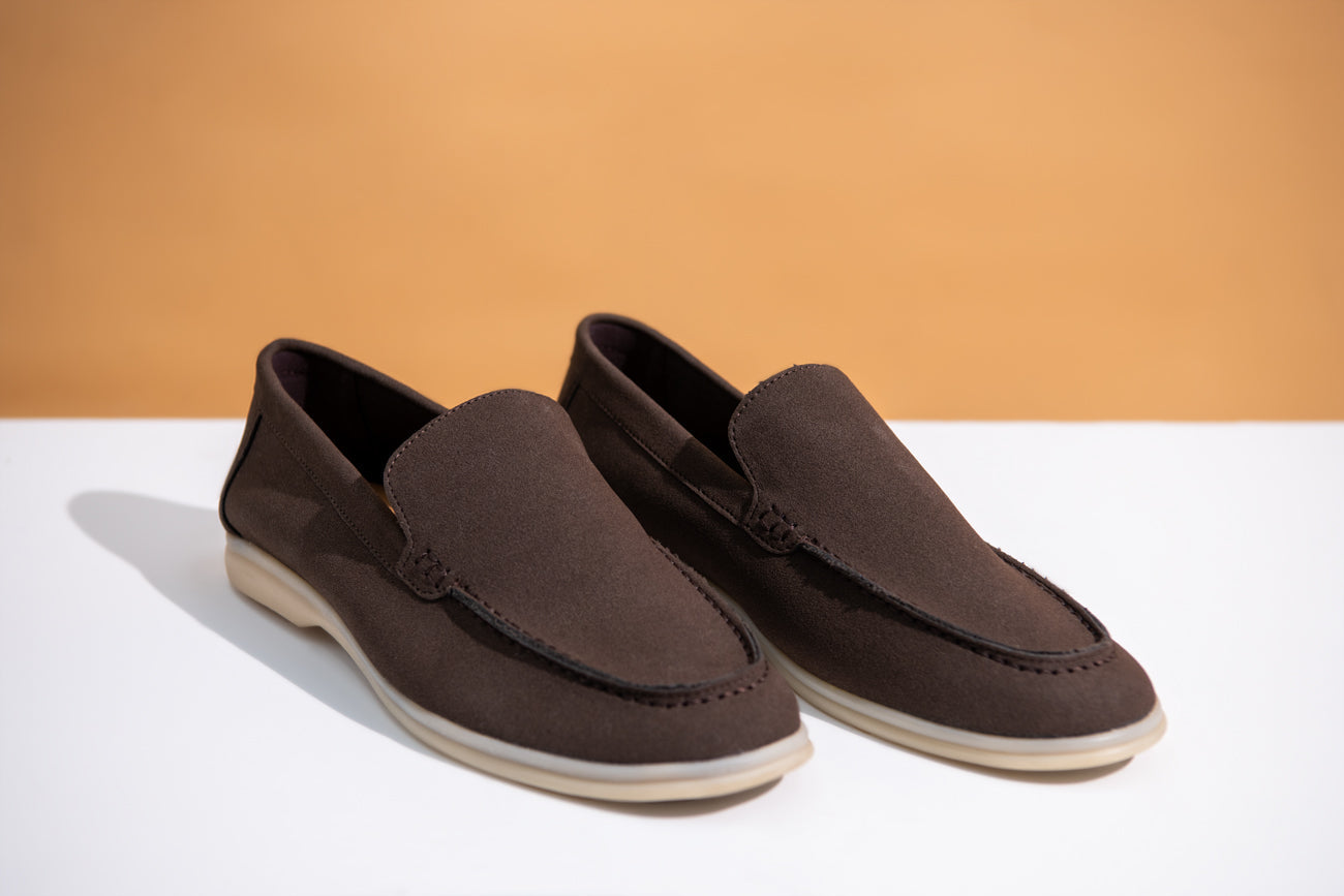 BTW - BROWN SUEDE MOCCASINS