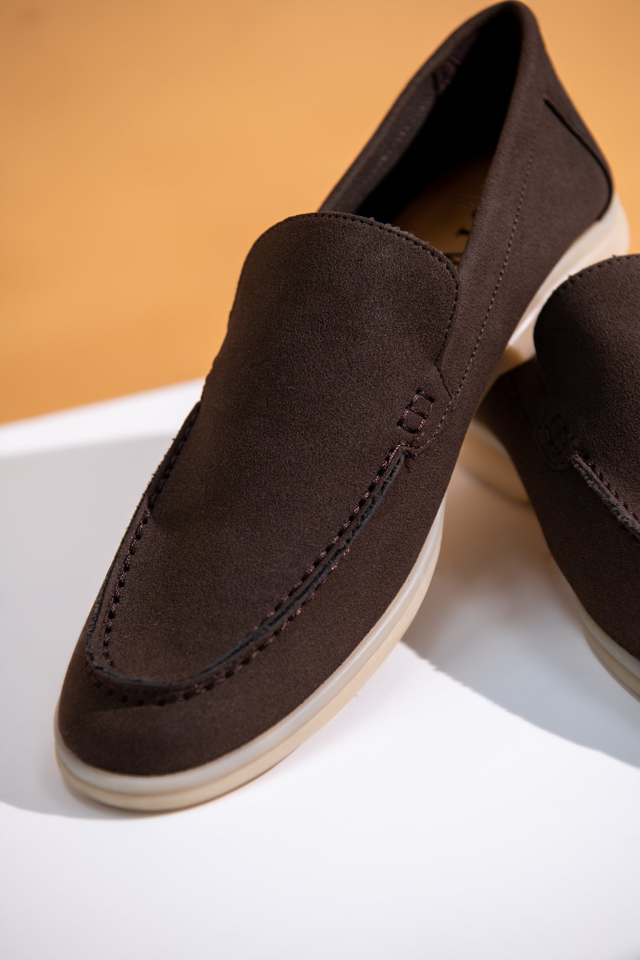 BTW - BROWN SUEDE MOCCASINS