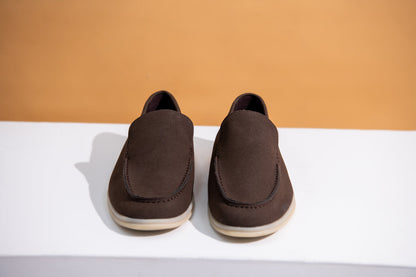 BTW - BROWN SUEDE MOCCASINS