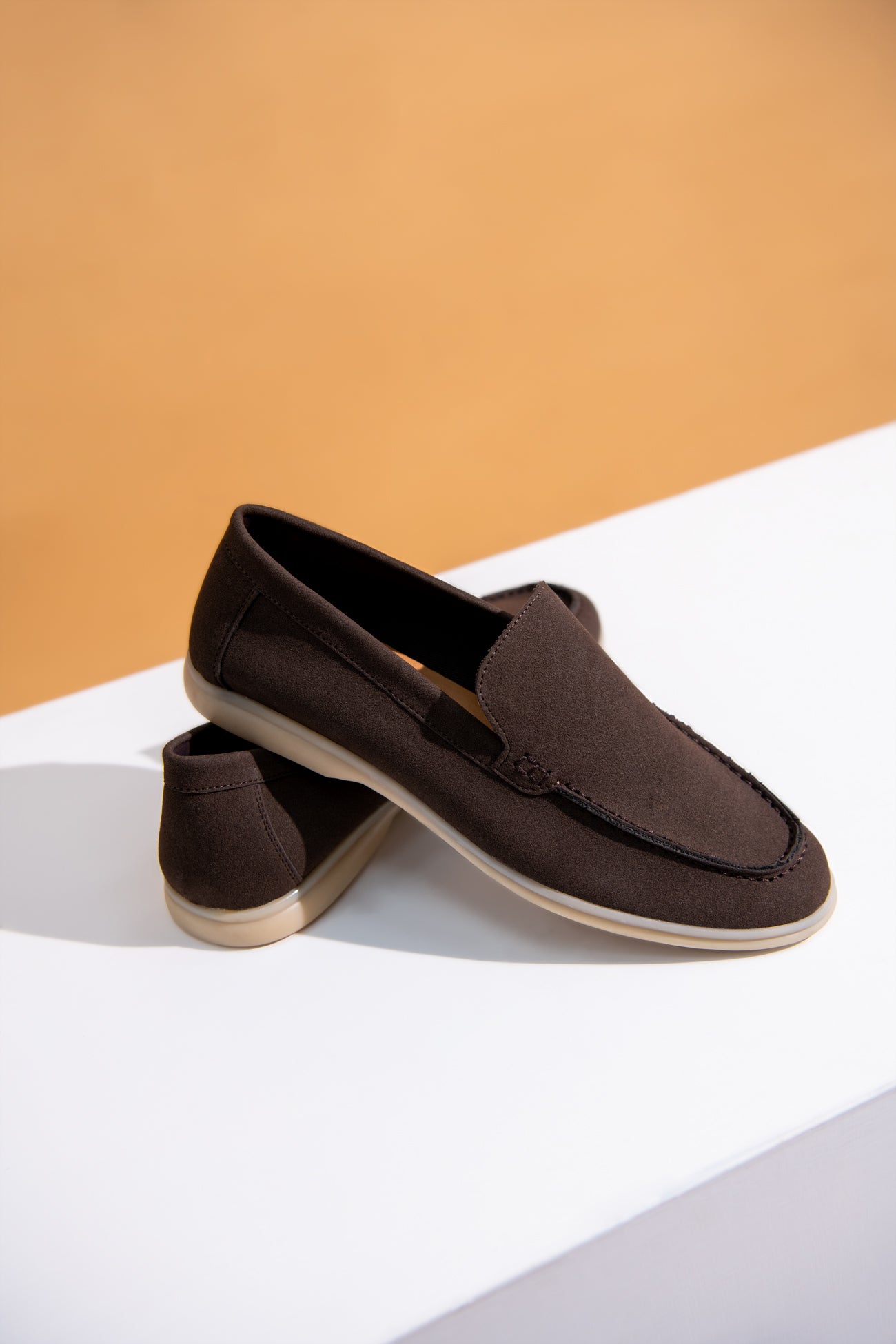 BTW - BROWN SUEDE MOCCASINS