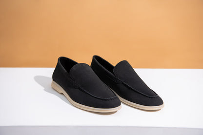 BTW - BLACK SUEDE MOCCASINS