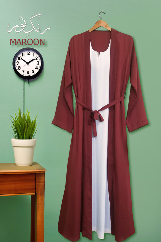 Bustangi - Maroon Abaya