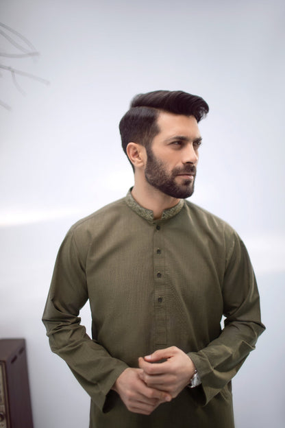 Dyed Blended Kurta