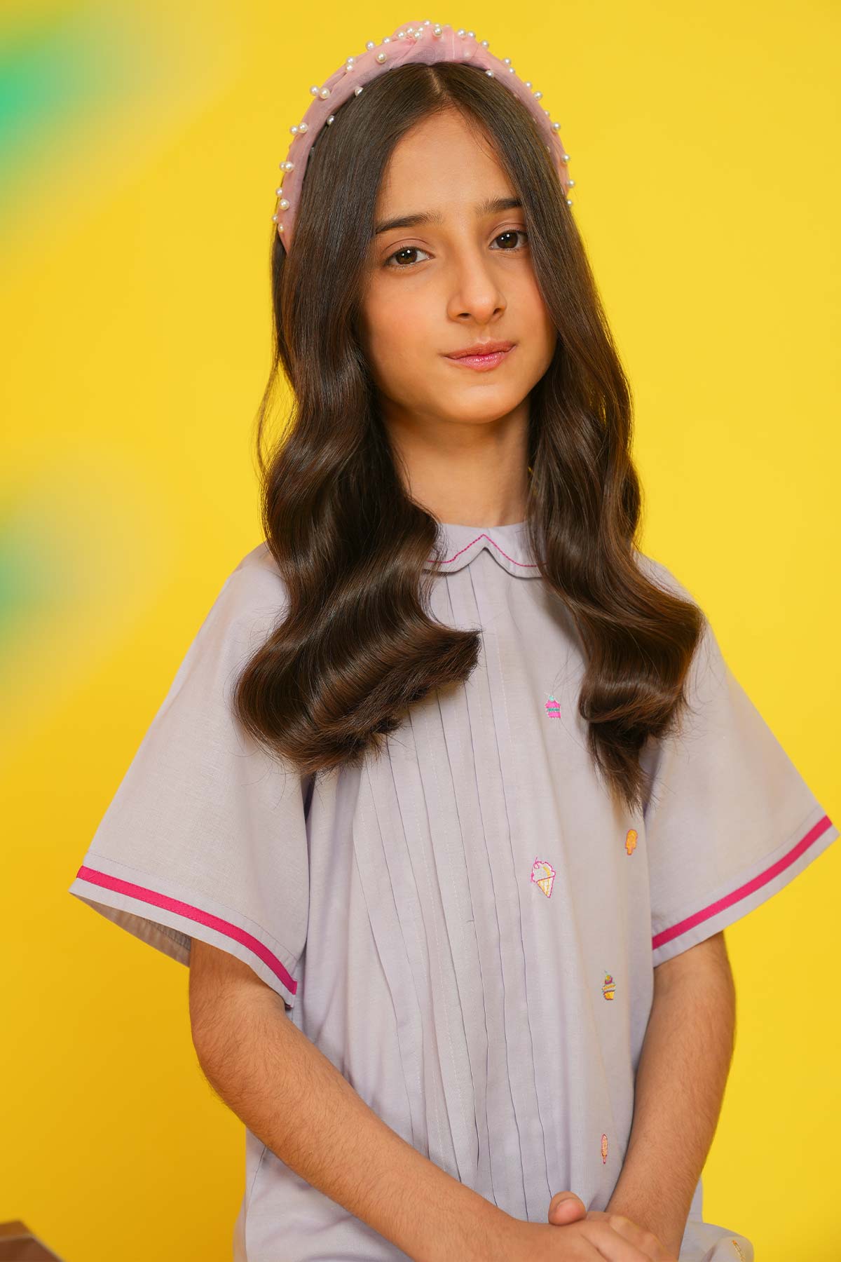 2 Pc Embroidered Cambric Suit