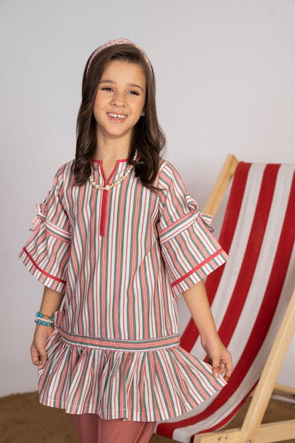 2 Pc Printed Yarn Dyed Outfit