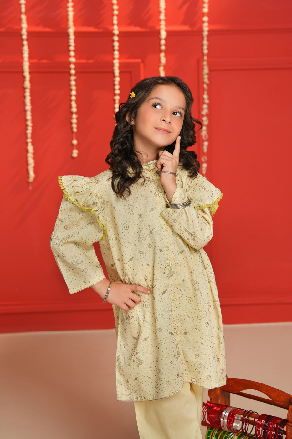 2 Pc Printed Cotton Outfit