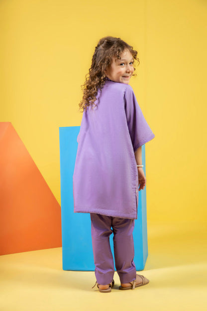 2 PC  Embroidered Chambray Outfit