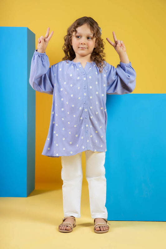 Embroidered Yarn Dyed Shirt