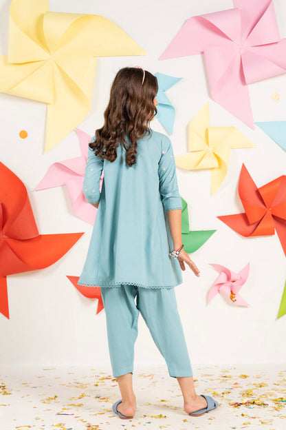 2 PC Embroidered Viscose Outfit