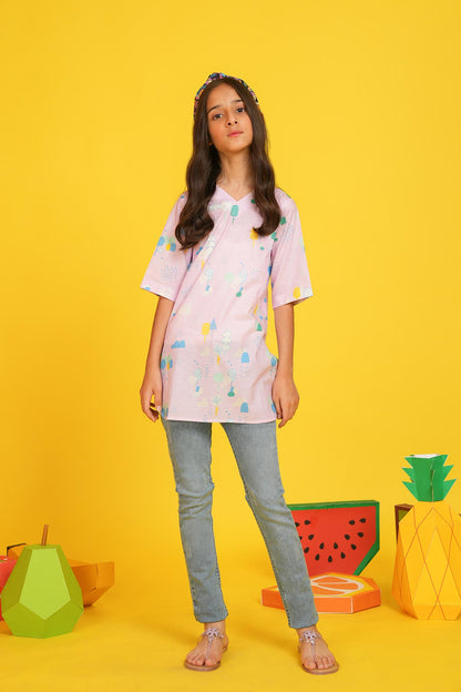 Printed Cambric Shirt