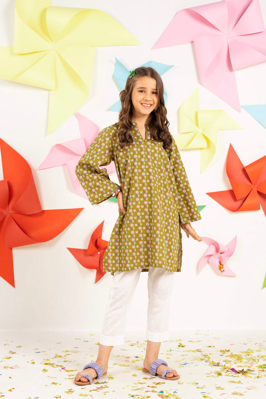Printed Khaddar Shirt