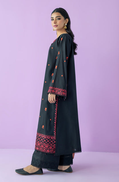 Orient - Unstitched 3 Piece Embroidered Lawn Shirt , Cambric Pant and Chiffon Dupatta