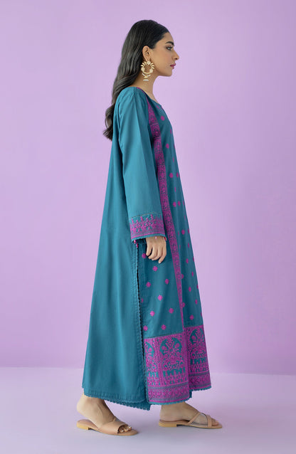 Orient - Unstitched 3 Piece Embroidered Lawn Shirt , Cambric Pant and Chiffon Dupatta