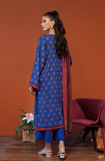 Orient - Unstitched 3 Piece Printed Linen Shirt , Linen Pant and Linen Dupatta