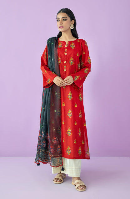 Orient - Unstitched 2 Piece Printed Lawn Shirt and Chiffon Dupatta