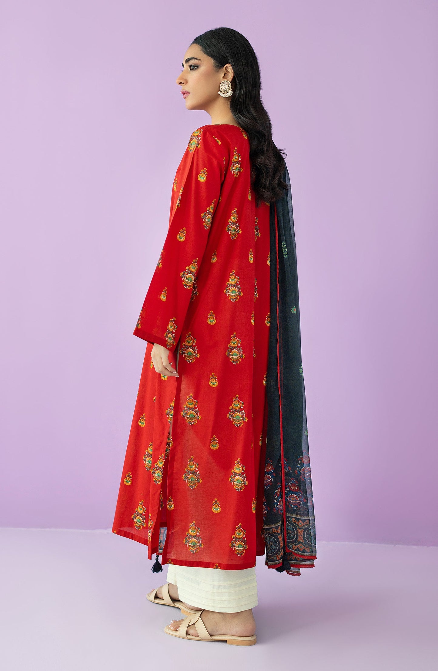 Orient - Unstitched 2 Piece Printed Lawn Shirt and Chiffon Dupatta