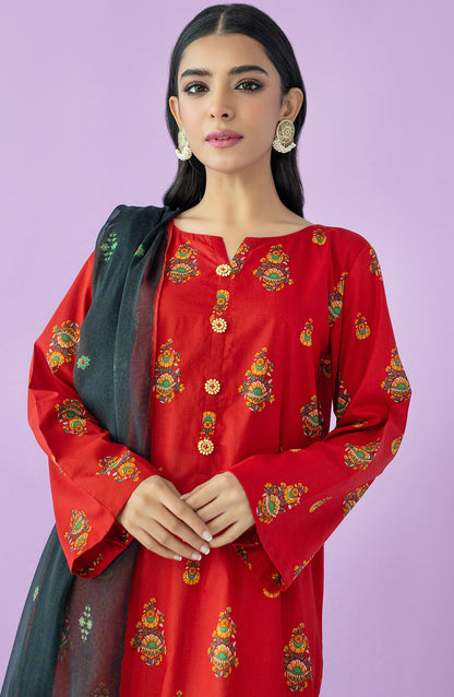Orient - Unstitched 2 Piece Printed Lawn Shirt and Chiffon Dupatta