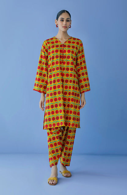 Orient - Unstitched 2 Piece Printed Cambric Shirt and Cambric Pant