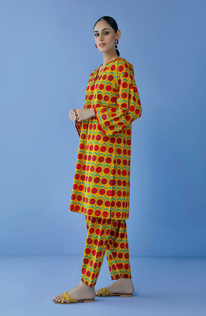 Orient - Unstitched 2 Piece Printed Cambric Shirt and Cambric Pant
