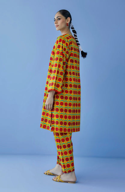 Orient - Unstitched 2 Piece Printed Cambric Shirt and Cambric Pant