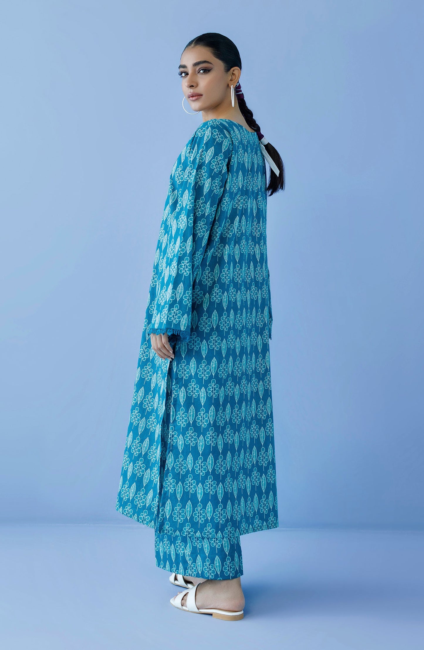 Orient - Unstitched 2 Piece Printed Cambric Shirt and Cambric Pant